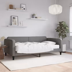 Divano Letto con Materasso Grigio Scuro 100x200 cm in Tessutocod mxl 122381