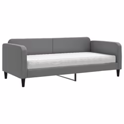 Divano Letto con Materasso Grigio Scuro 90x190 cm in Tessutocod mxl 77404 - Vista aggiuntiva 2