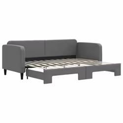 Divano Letto con Letto Estraibile Grigio Scuro 80x200 Tessutocod mxl 130587 - Vista aggiuntiva 2
