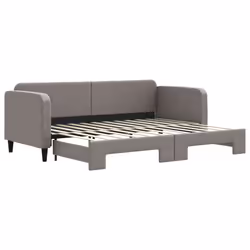 Divano Letto con Letto Estraibile Tortora 80x200 cm Tessutocod mxl 82671 - Vista aggiuntiva 2