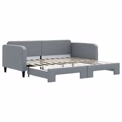 Divano Letto con Letto Estraibile Grigio Chiaro 100x200 Tessutocod mxl 82659 - Vista aggiuntiva 2