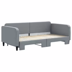 Divano Letto con Letto Estraibile Grigio Chiaro 100x200 Tessutocod mxl 82659 - Vista aggiuntiva 3