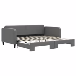 Divano Letto con Letto Estraibile Grigio Scuro 100x200 Tessutocod mxl 106593 - Vista aggiuntiva 2