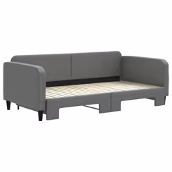 Divano Letto con Letto Estraibile Grigio Scuro 100x200 Tessutocod mxl 106593 - Vista aggiuntiva 3