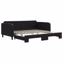 Divano Letto con Letto Estraibile Nero 100x200 cm in Tessutocod mxl 82668 - Vista aggiuntiva 2
