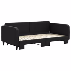 Divano Letto con Letto Estraibile Nero 100x200 cm in Tessutocod mxl 82668 - Vista aggiuntiva 3