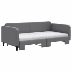 Divano Letto Estraibile Materassi Grigio Scuro 100x200 Tessutocod mxl 82703 - Vista aggiuntiva 3