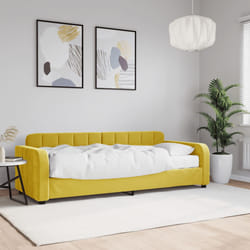 Divano Letto con Materasso Giallo 80x200 cm in Vellutocod mxl 122383