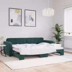 Questo letto da giorno 2 in 1 con il letto estraibile, che funge sia da divano che da letto, è un'aggiunta pratica e accattiv ...