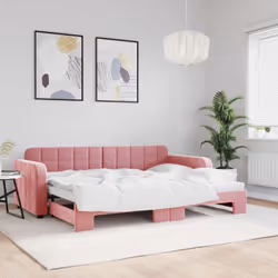 Questo letto da giorno 2 in 1 con il letto estraibile, che funge sia da divano che da letto, è un'aggiunta pratica e accattiv ...