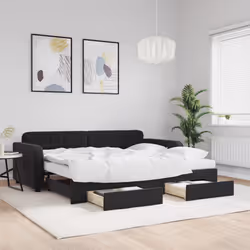 VidaXL 3196998 divano Divano letto Nero