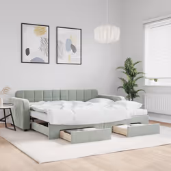 VidaXL 3197008 divano Divano letto Grigio