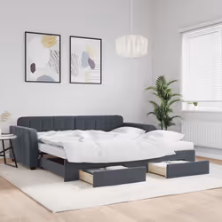 VidaXL 3197009 divano Divano letto Grigio