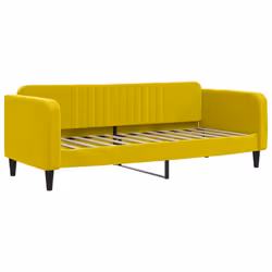 Divano Letto con Materasso Giallo 80x200 cm in Vellutocod mxl 122385