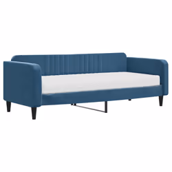 Divano Letto con Materasso Blu 90x200 cm in Vellutocod mxl 74458 - Vista aggiuntiva 2