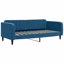 Divano Letto con Materasso Blu 90x200 cm in Vellutocod mxl 74458 - Vista aggiuntiva 3