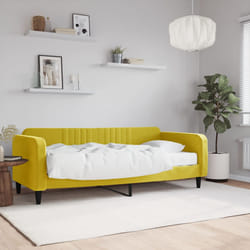 Divano Letto con Materasso Giallo 90x200 cm in Vellutocod mxl 74469