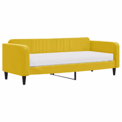Divano Letto con Materasso Giallo 90x200 cm in Vellutocod mxl 74469
