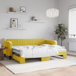 Vidaxl - Divano Letto con Letto Estraibile, Divano convertibile Giallo 80x200 cm in Velluto
