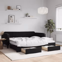 VidaXL 3197150 divano Divano letto Nero