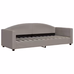 vidaXL Divano Letto con Materasso Tortora 80x200 cm in Tessuto - Vista aggiuntiva 3