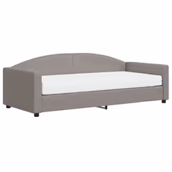 vidaXL Divano Letto con Materasso Tortora 90x200 cm in Tessuto - Vista aggiuntiva 2