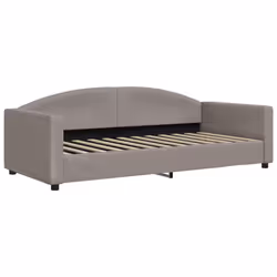 vidaXL Divano Letto con Materasso Tortora 90x200 cm in Tessuto - Vista aggiuntiva 3