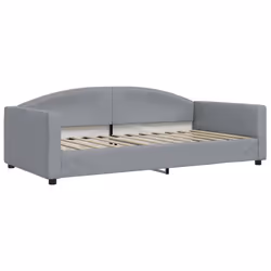 Divano Letto con Materasso Grigio Chiaro 100x200 cm in Tessutocod mxl 96907 - Vista aggiuntiva 3