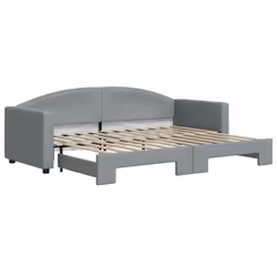 Divano Letto con Letto Estraibile Grigio Chiaro 80x200 Tessutocod mxl 82677 - Vista aggiuntiva 2