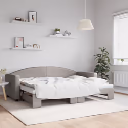 Questo letto da giorno 2 in 1 con il letto estraibile, che funge sia da divano che da letto, è un'aggiunta pratica e accattiv ...
