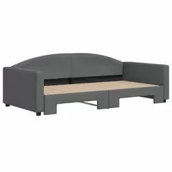 Divano Letto con Letto Estraibile Grigio Scuro 100x200 Tessutocod mxl 106606 - Vista aggiuntiva 3