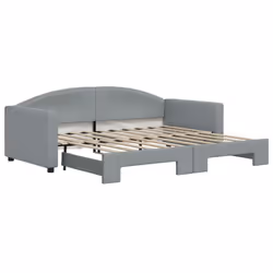 Divano Letto con Letto Estraibile Grigio Chiaro 90x190 Tessutocod mxl 130574 - Vista aggiuntiva 2