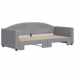 Divano Letto con Letto Estraibile Grigio Chiaro 90x190 Tessutocod mxl 130574 - Vista aggiuntiva 3