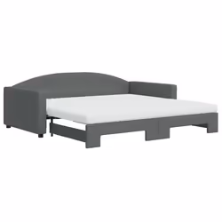 Divano Letto Estraibile Materassi Grigio Scuro 100x200 Tessutocod mxl 106631 - Vista aggiuntiva 2