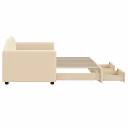 VidaXL 3197223 divano Divano letto Crema - Vista aggiuntiva 4