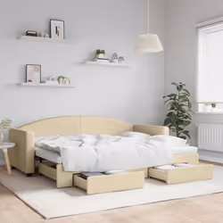 VidaXL 3197233 divano Divano letto Crema
