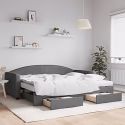 VidaXL 3197243 divano Divano letto Grigio
