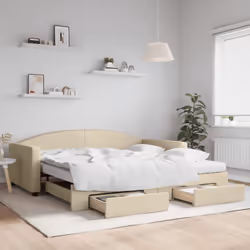 VidaXL 3197251 divano Divano letto Crema