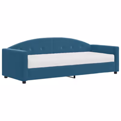 Divano Letto con Materasso Blu 80x200 cm in Vellutocod mxl 119754 - Vista aggiuntiva 2