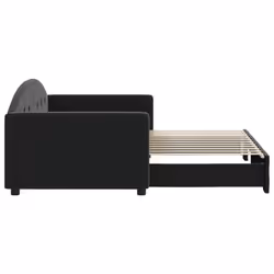 VidaXL 3197305 divano Divano letto Nero - Vista aggiuntiva 4