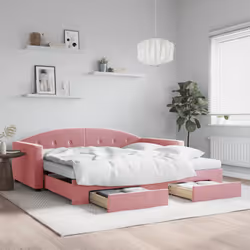 VidaXL 3197383 divano Divano letto Rosa - Vista aggiuntiva 2
