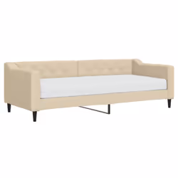Divano Letto con Materasso Crema 80x200 cm in Tessutocod mxl 102843 - Vista aggiuntiva 2