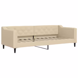 Divano Letto con Materasso Crema 80x200 cm in Tessutocod mxl 102843 - Vista aggiuntiva 3