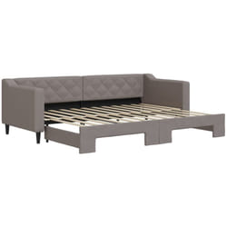 Divano Letto con Letto Estraibile Tortora 80x200 cm Tessuto Vidaxl 529491