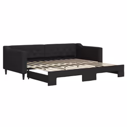 Divano Letto con Letto Estraibile Nero 90x200 cm in Tessutocod mxl 130580 - Vista aggiuntiva 2