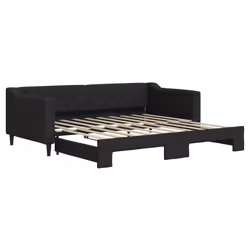 Divano Letto con Letto Estraibile Nero 90x190 cm in Tessutocod mxl 82682 - Vista aggiuntiva 2