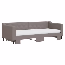 Divano Letto Estraibile con Materassi Tortora 80x200 cm Tessutocod mxl 130986 - Vista aggiuntiva 3
