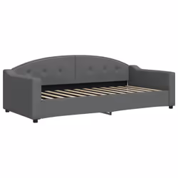 Divano Letto con Materasso Grigio Scuro 90x200 cm in Tessutocod mxl 128255 - Vista aggiuntiva 3