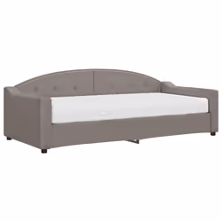 VidaXL 3197515, Divano letto, Grigio talpa, Schiuma, Metallo, Poliestere, Legno, 2230 mm, 1000 mm