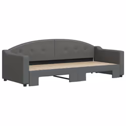 Divano Letto con Letto Estraibile Grigio Scuro 80x200 Tessutocod mxl 130586 - Vista aggiuntiva 3